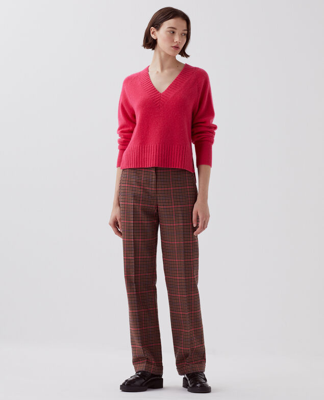 COLETTE - Pantalón recto I121 check pink