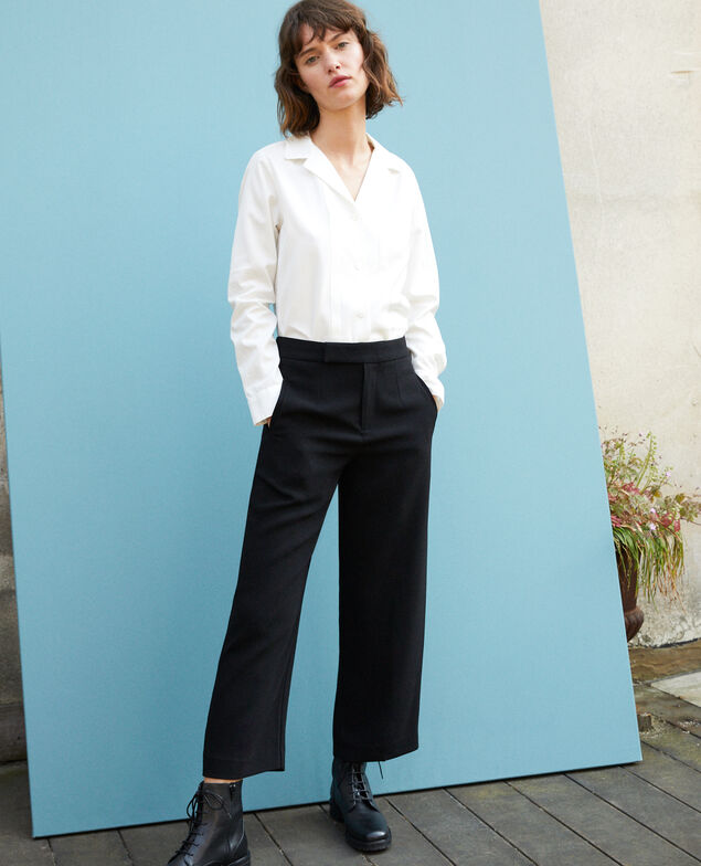 Pantalón de corte amplio Negro