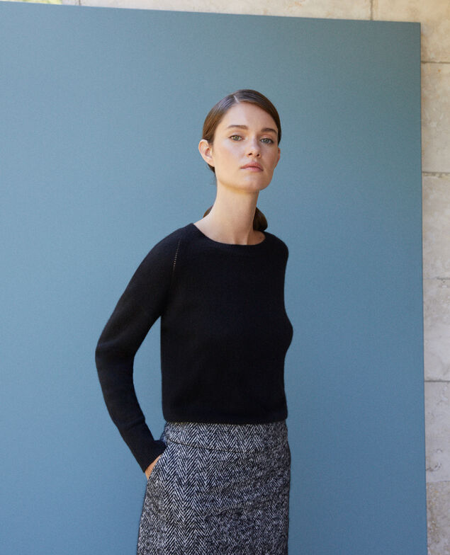 Jersey de cachemir Noir