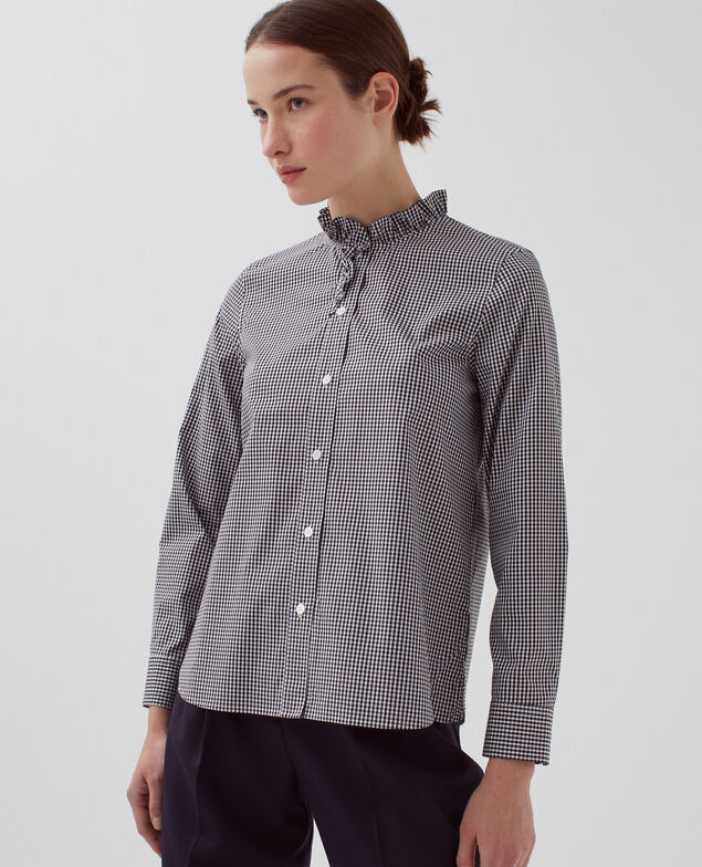 Camisa de algodón H095 gingham checks
