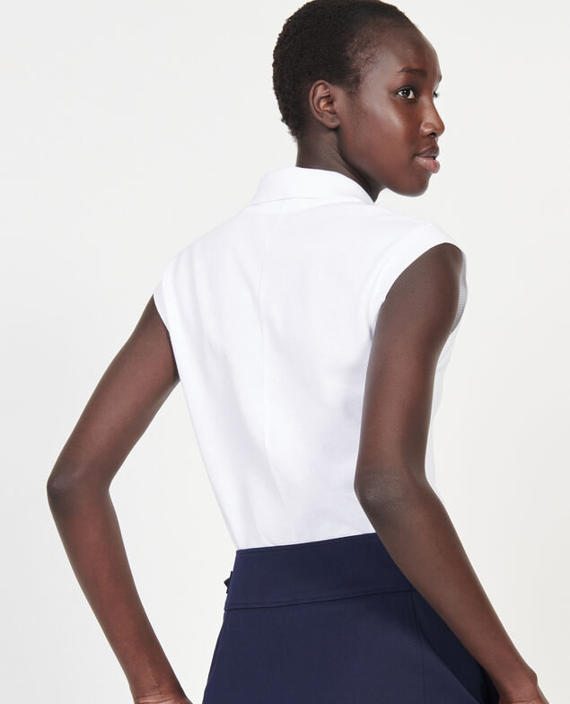 Polo de algodón Optical white