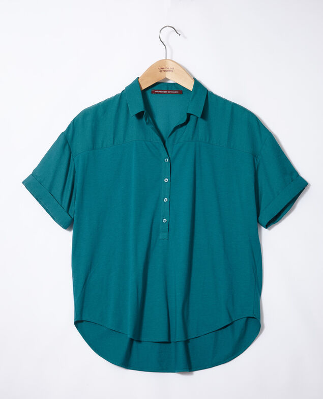Camisa de doble tejido Harbor blue