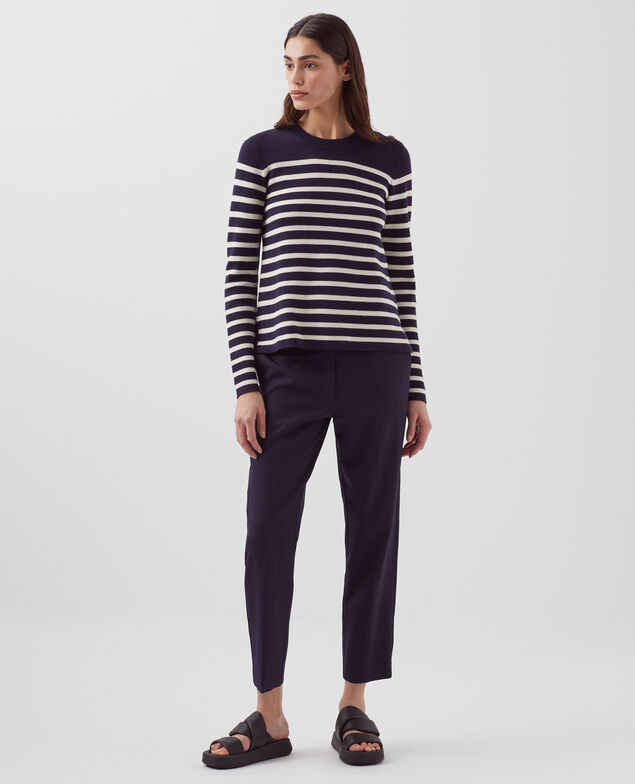 MADDY - Jersey marinero de lana merina 8875 69 navy stripes