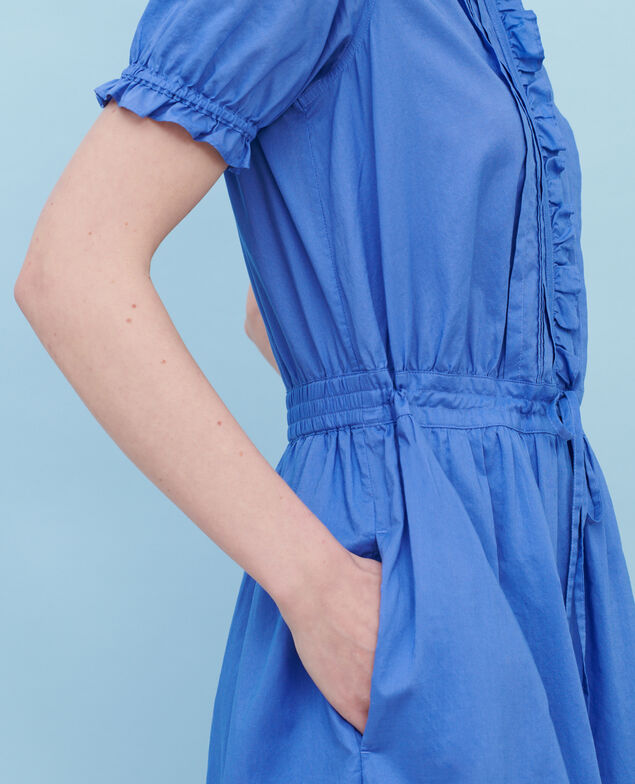Vestido de algodón con manga corta 62 blue