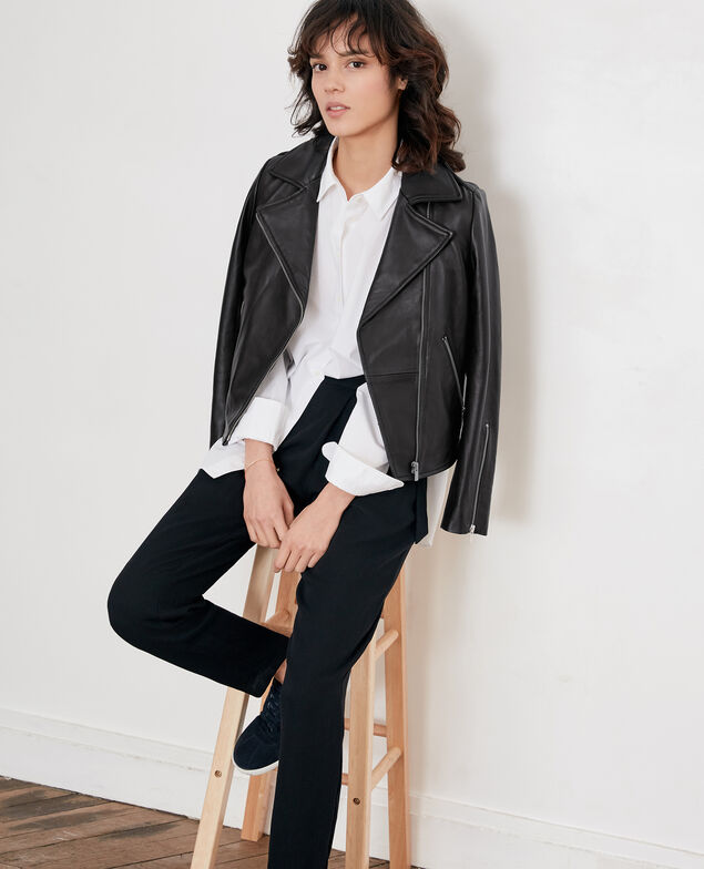 Chaqueta de cuero Noir
