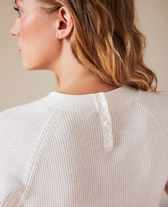 Jersey con botones en la espalda Off white