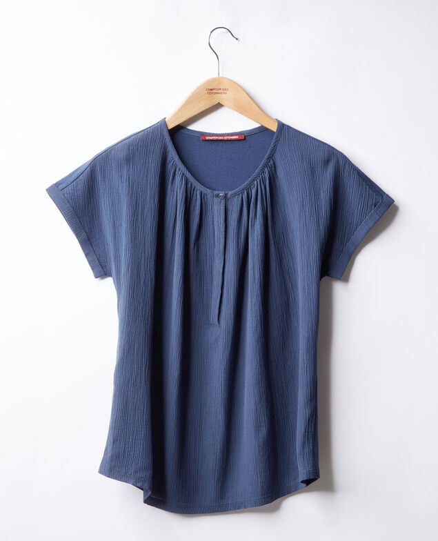 Camiseta de doble tejido Indigo
