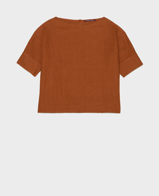 Top amplio de lino Monks robe