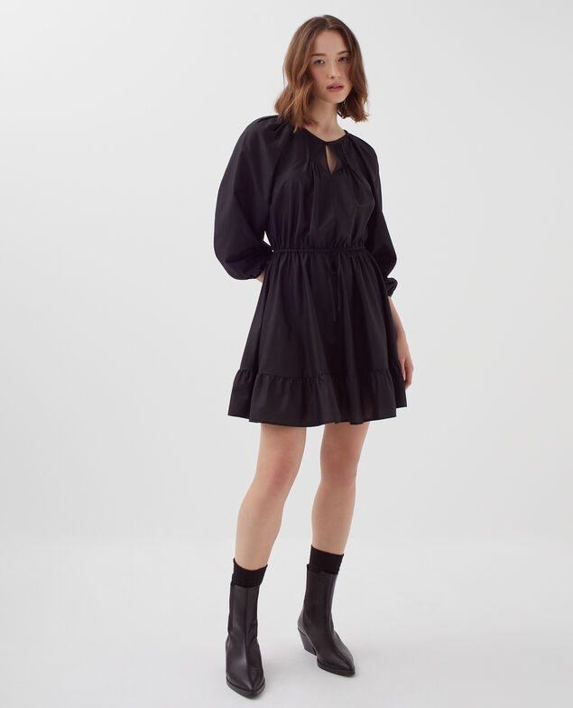 Vestido corto con mangas 3/4 H091 black beauty