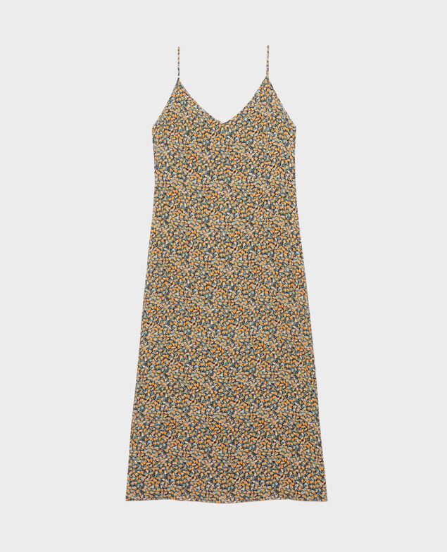 Vestido largo estampado 8005c 116 print orange