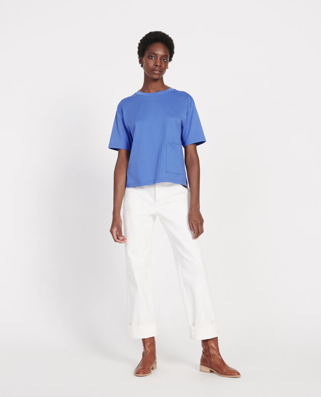 Camiseta oversize de algodón mercerizado Persian jewel