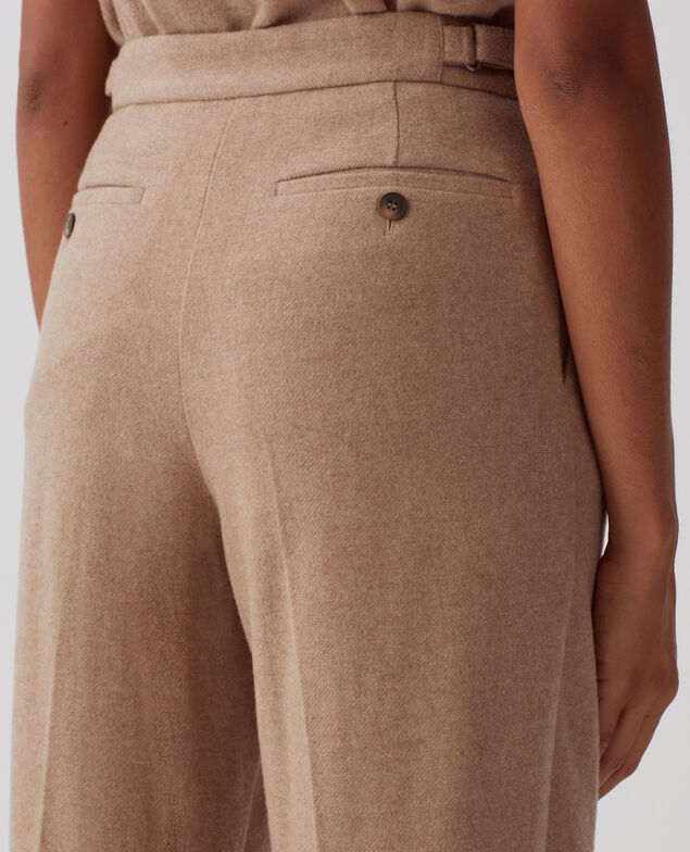 CAMILLE - Pantalón con pinzas I311 humus