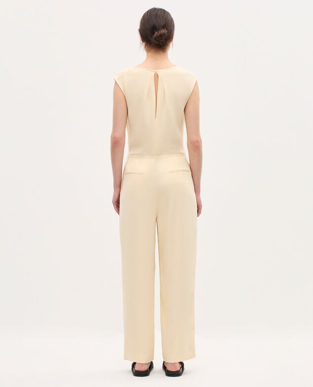 Mono de crepé satinado K300 ecru beige