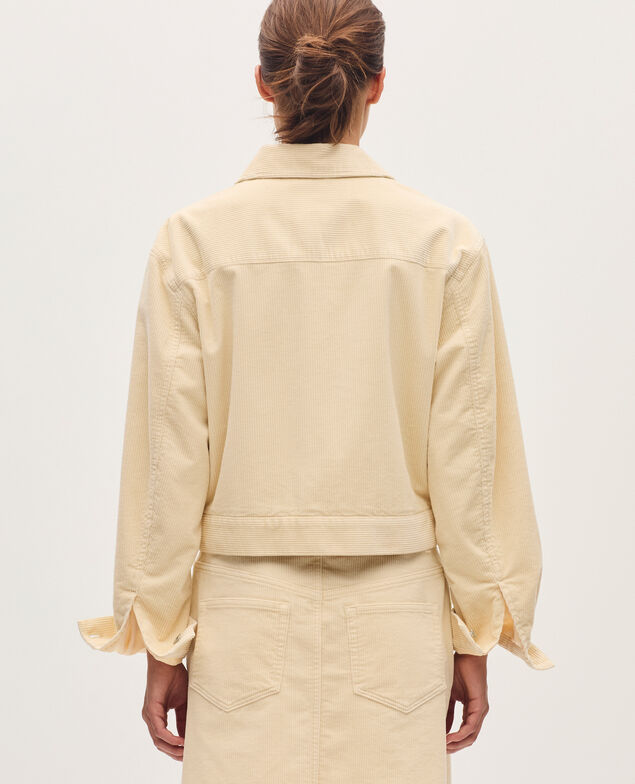 Cazadora de pana U010 off white