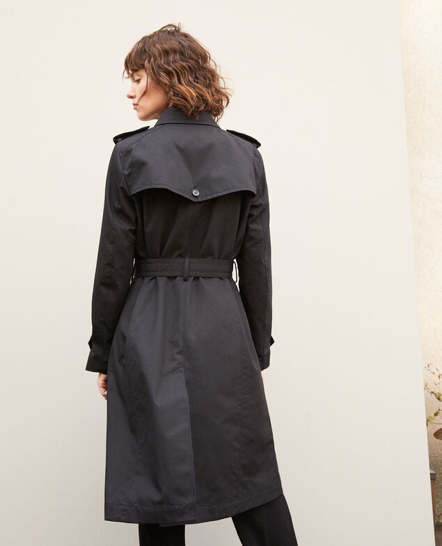 Trench de longitud media Negro