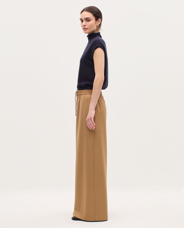 YVONNE - Pantalón amplio con pinzas K341 oak brown