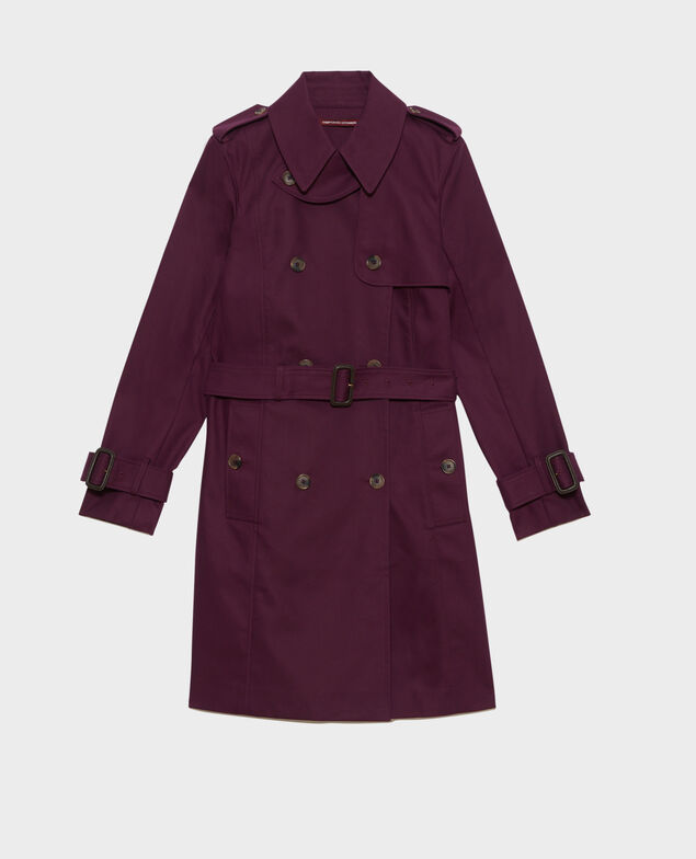 CATHERINE - Trench icónico Potent purple