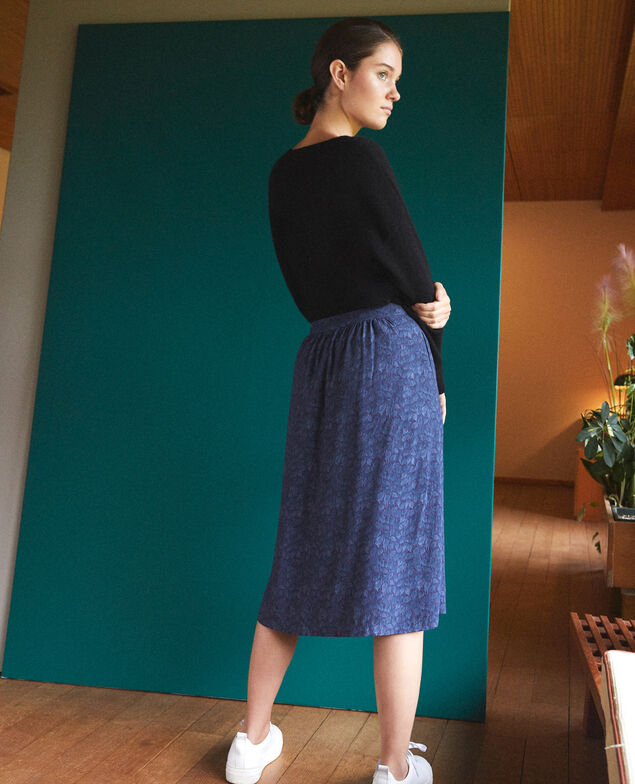  Falda estampada Azul