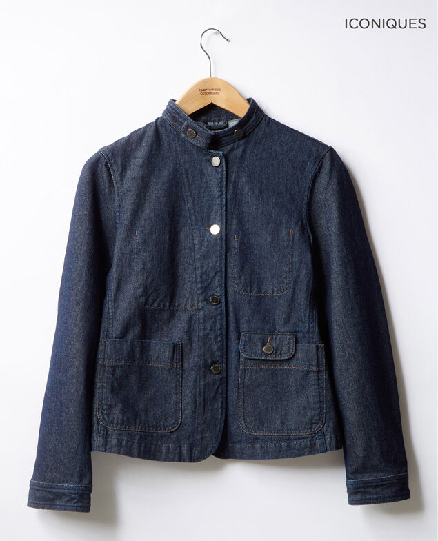 Chaqueta vaquera con cuello estilo militar Indigo
