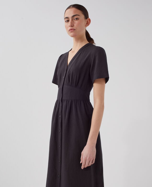 Vestido midi U090 black
