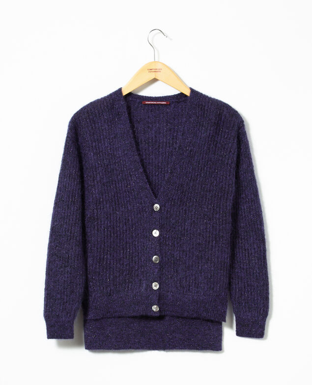Cárdigan con mohair Violeta