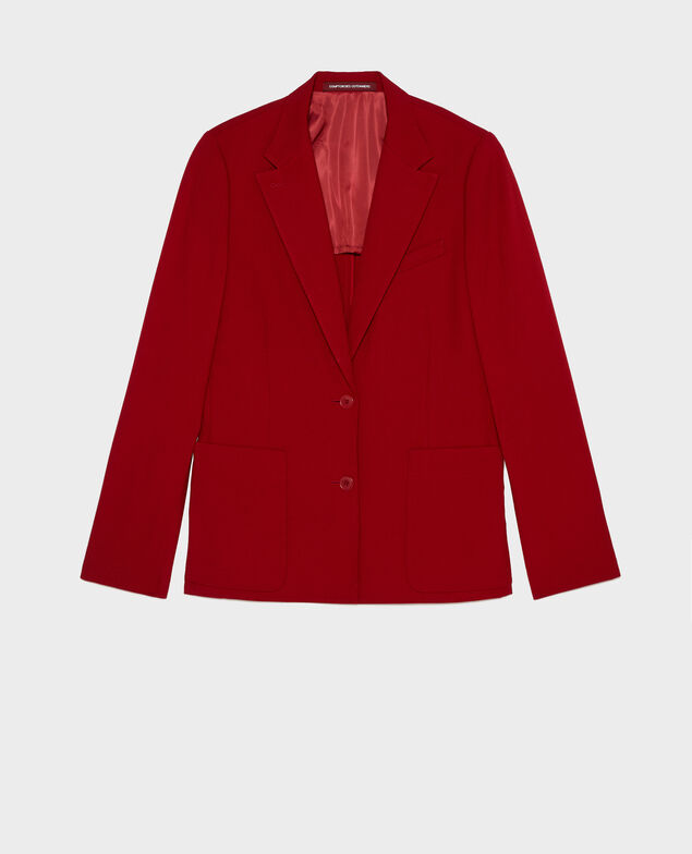 Blazer de lana masculino entallado Royale red