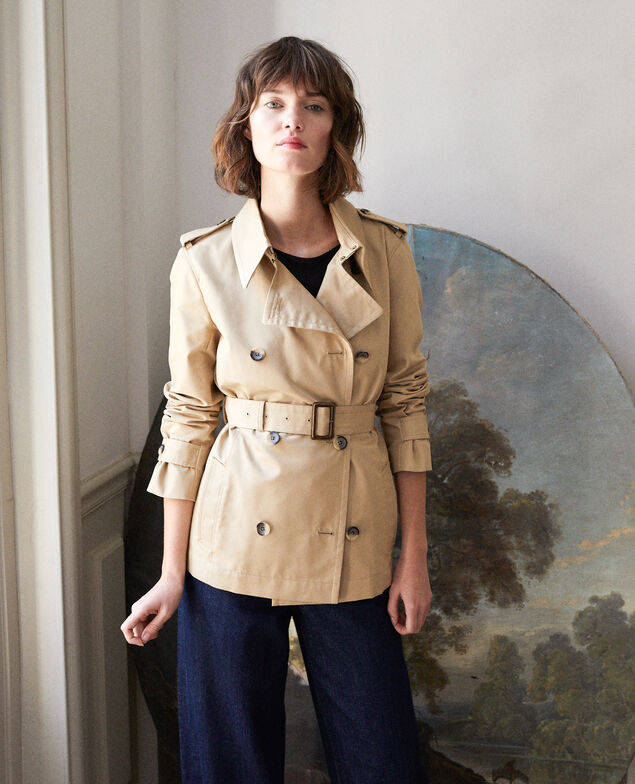 Trench corto Beige