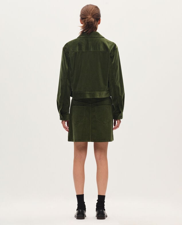 Cazadora de pana U550 green