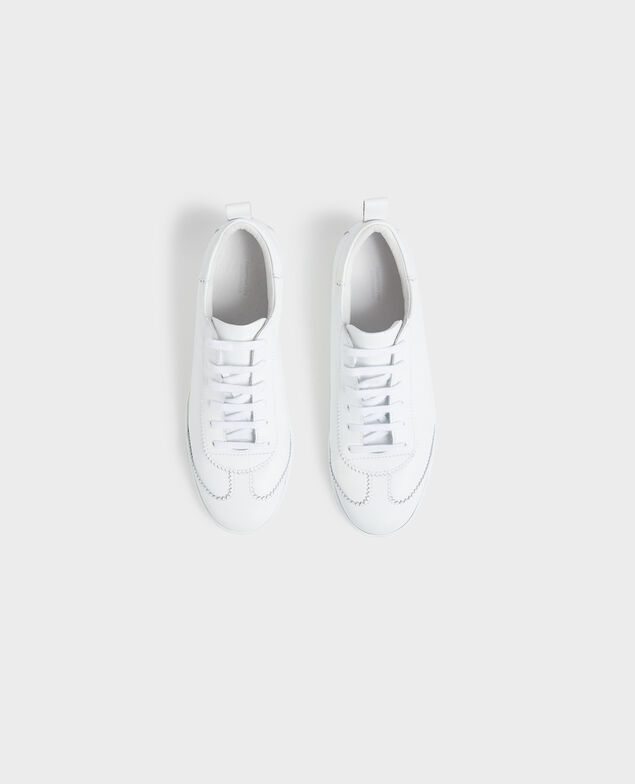 Sneakers de cuero con cordones Brilliant white