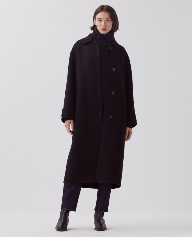 Abrigo largo H091 black beauty