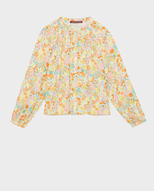 Blusa amplia estampada 103 print orange