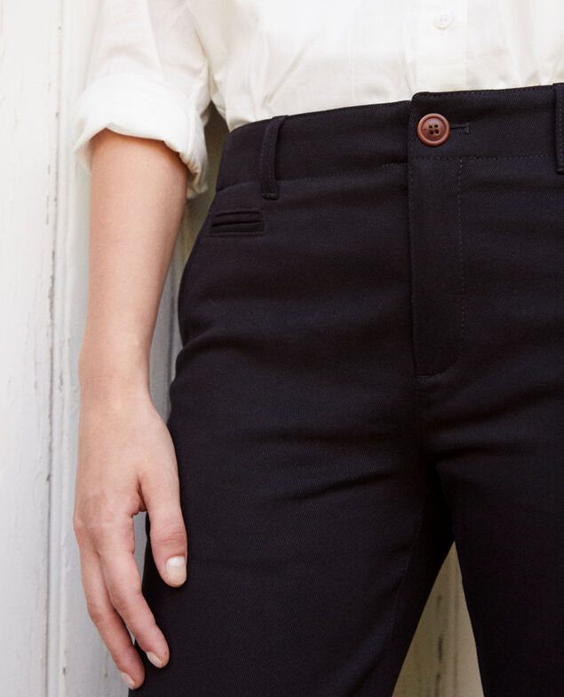 Pantalones chinos de tela  Noir