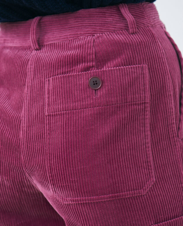 Pantalón ancho de pana Damson