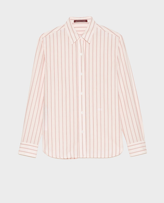 Camisa boyish de algodón Popeline stripe3
