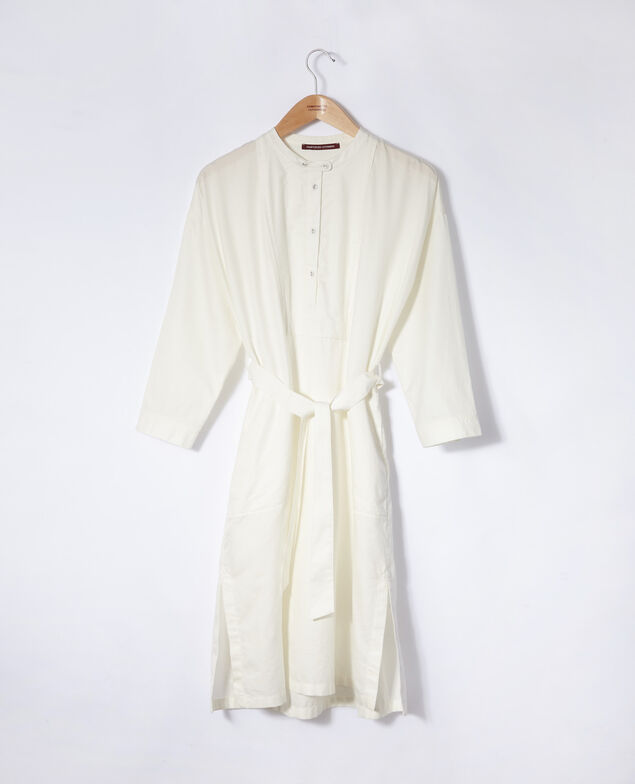 Vestido con pechera Blanco