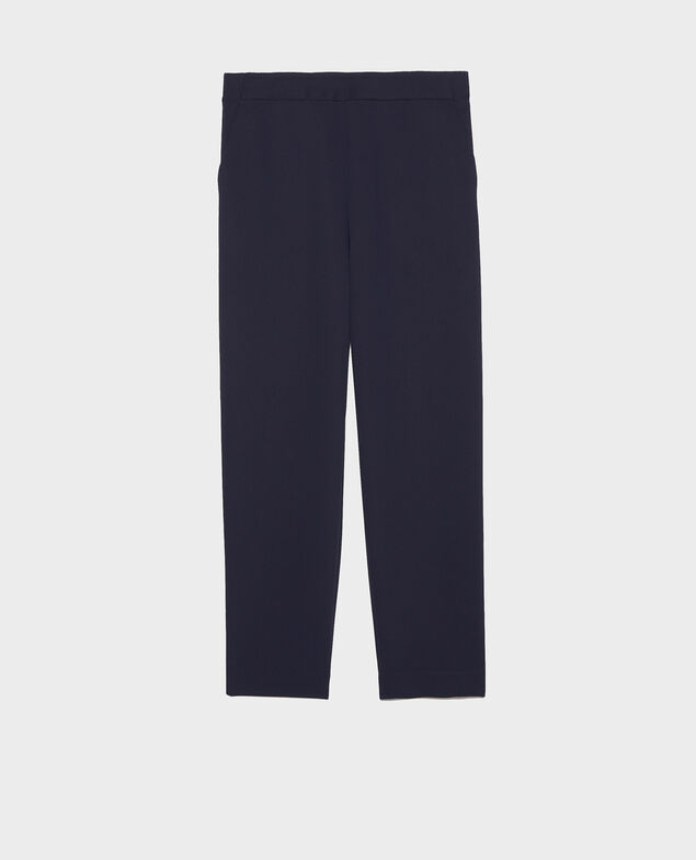 Pantalón fluido elástico Maritime blue