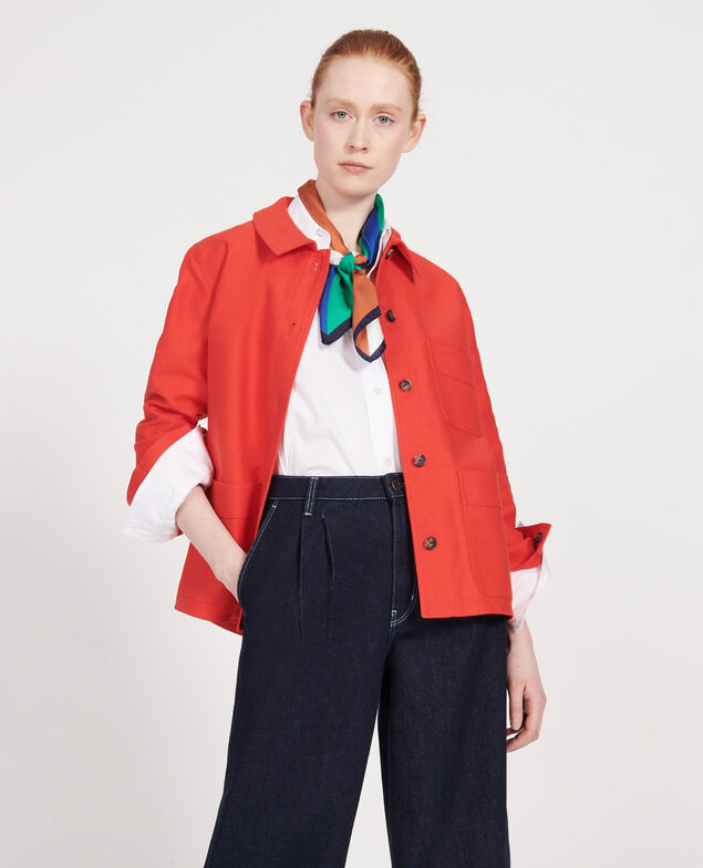 Chaqueta de algodón Fiery red