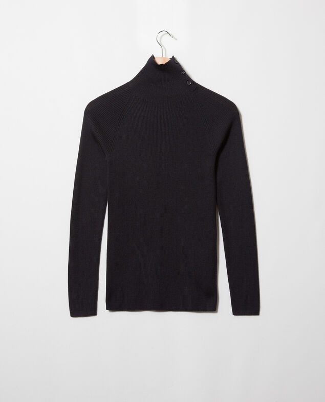 Jersey con botones en el cuello Noir