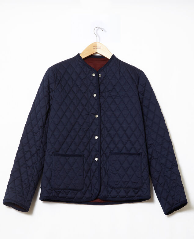 Chaqueta corta reversible Azul