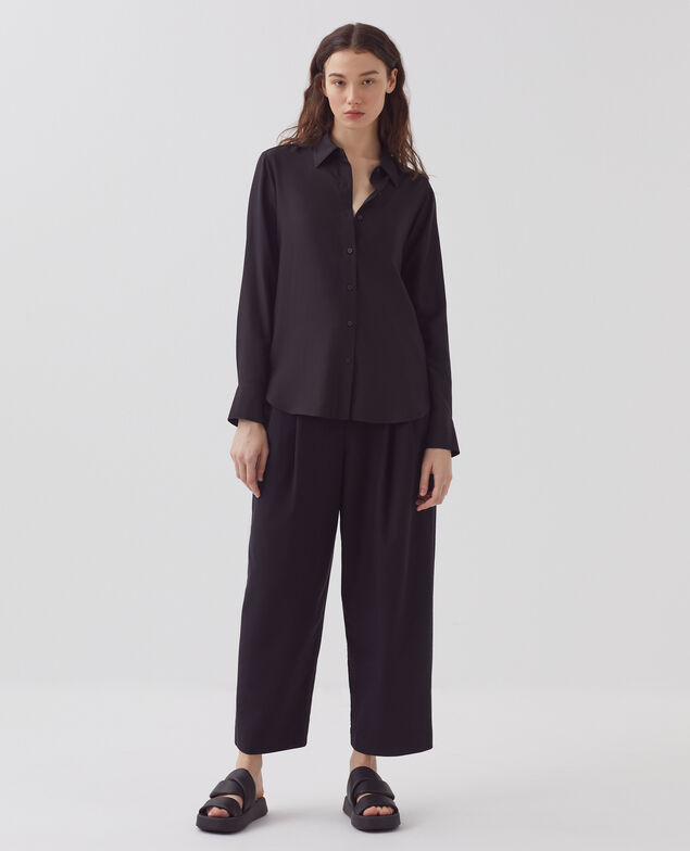 SIBYLLE - Camisa fluida H091 black beauty