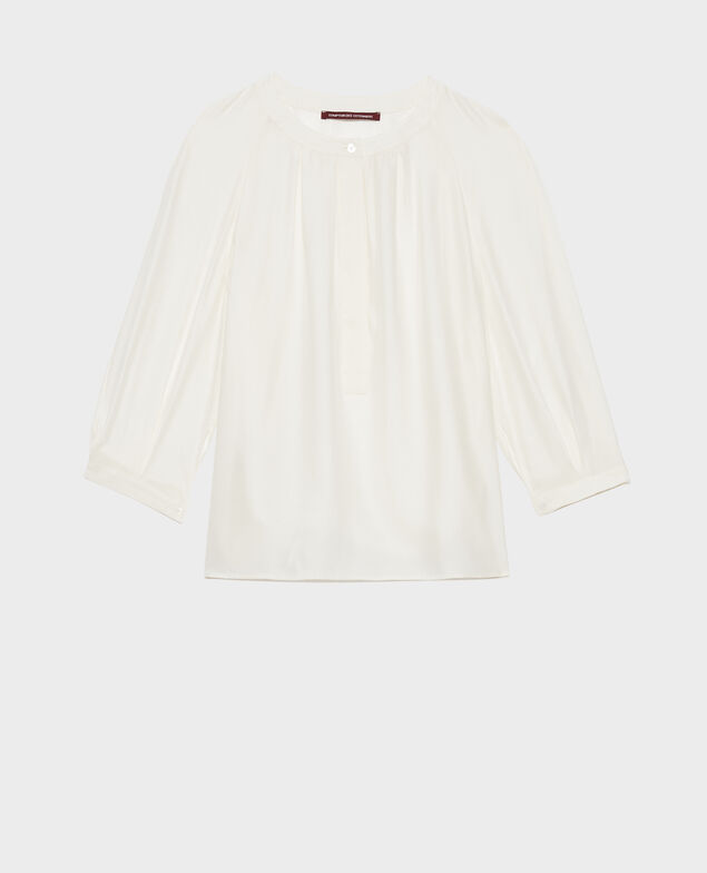 Blusa de seda amplia Gardenia