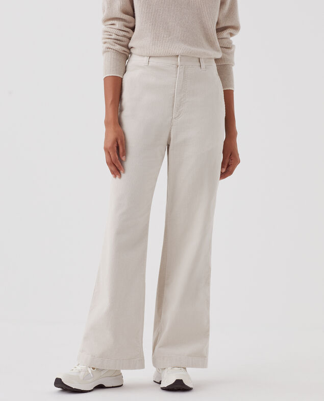 Pantalón de pana U010 white
