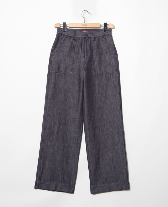Pantalón con lino Indigo