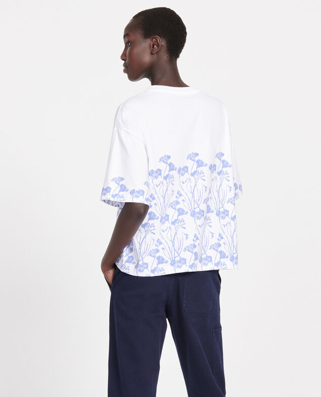 Camiseta de algodón Empreinte gardenia jewel