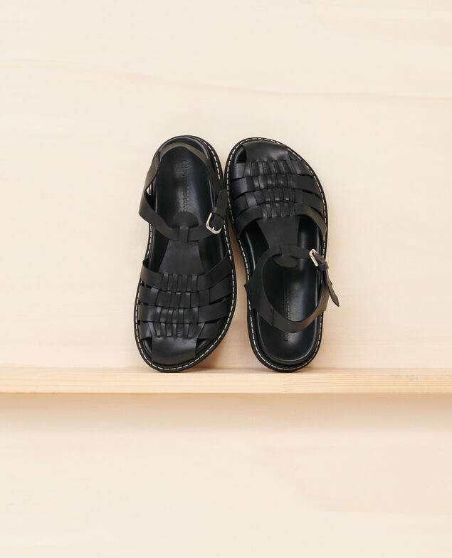 Sandalias de piel 09 black