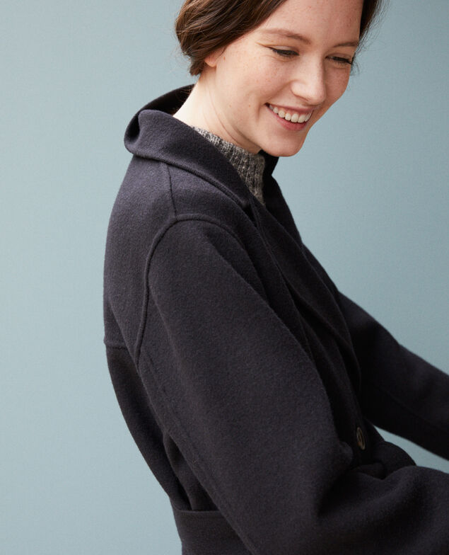 Abrigo de doble cara Dark navy
