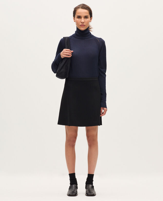 Falda corta de doble cara H091 black beauty