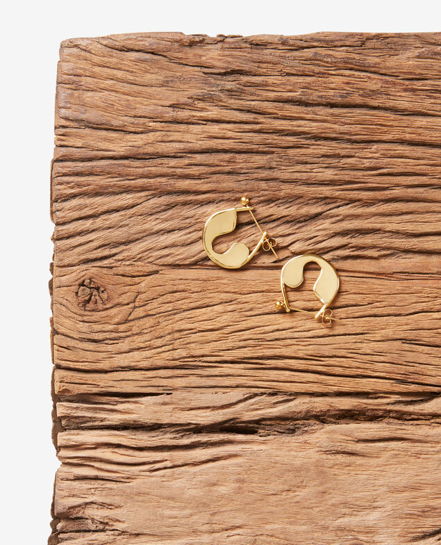Pendientes tipo imperdible Gold