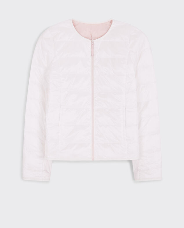 Plumas reversible plegable Misty rose/off white