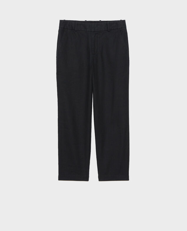 MARGUERITE - Pantalón cigarette Black beauty
